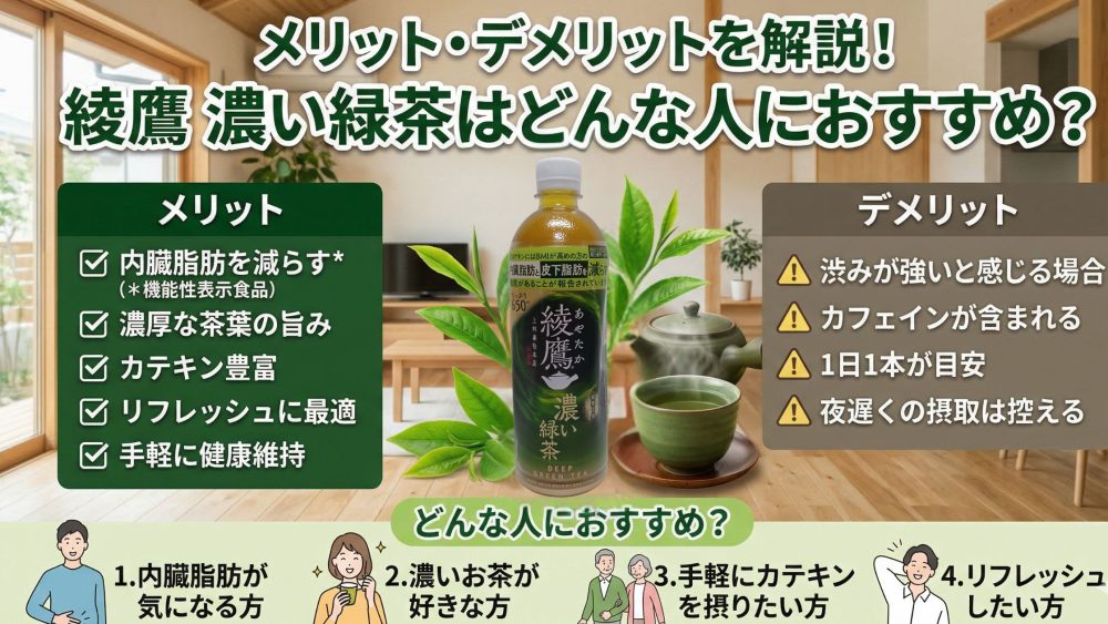 綾鷹　濃い緑茶はこんな人におすすめ