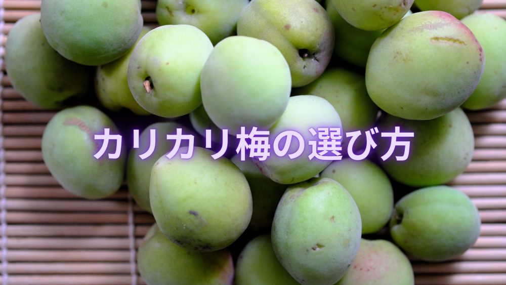カリカリ梅の選び方